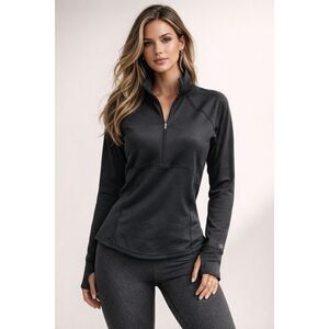 CALIA Black Half Zip Performance Activewear Top Women’s Small